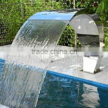 stainless steel swimming pool massage water blade fountain for entertainment