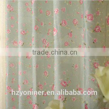 2015 hot sale printed designed No. 19 window curtains, made- up black out fabric in home or hotel