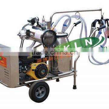 Milking machine used gasoline engine and electric motor farm machine