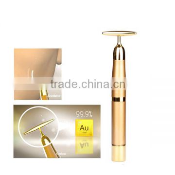 v-shape face vibration facial massager 24K Golden Facial Beauty Bar for face v-shape