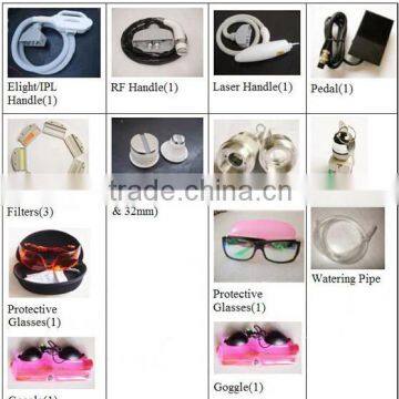 560-1200nm High Quality Ipl Machine / Back Hair Removal E Light Ipl Rf Nd Yag Lips Hair Removal