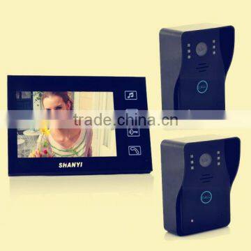 2.4GHz wireless Ultra-slim full-touch screen Water and oxidation proof apartment video door phone