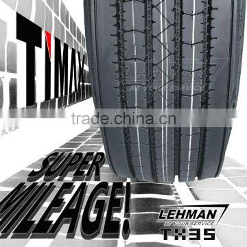 180000miles TIMAX Super Mileage 295 75 22.5 Truck Tire