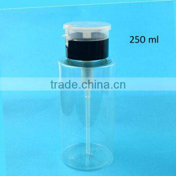 Nail polish remover pump and bottle
