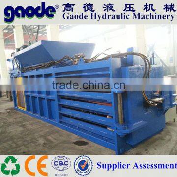 CE Certifaication Horizontal Waste PET Bottle Baler With Manual Belting