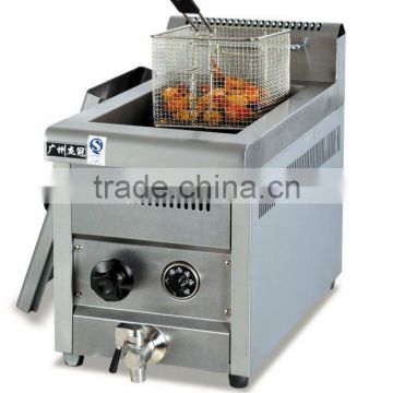 gas temeprature-controlled fat fryer (1-tank&1-basket)