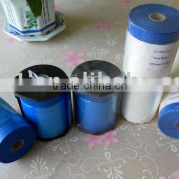 UV resistant blue paper taped drop sheet