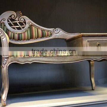 BISINI Unique Design Sofa Chair, Solid Wood With Fabric Leisure Chair With Telephone Table (BF01-X1180) photo-2