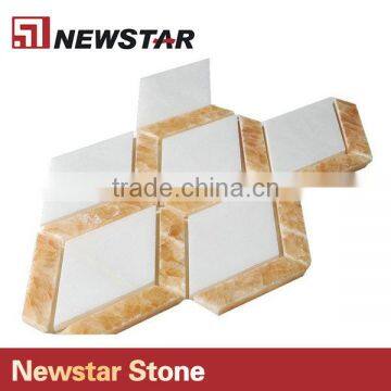 Newastar Yellow And Gold Marble Chinese Factory Cheap Price Mosaic Supplies photo-6