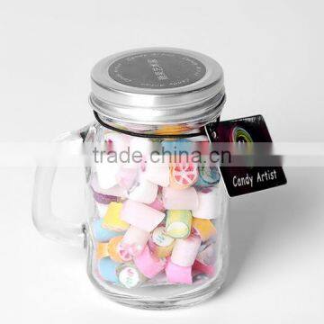 Haonai wholesale promotional candy mason jar with handle