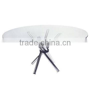 Modern tempered glass dining table set