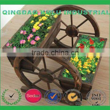 2016 new decorative novelty garden flower pot holder with wheel,cute pot holder