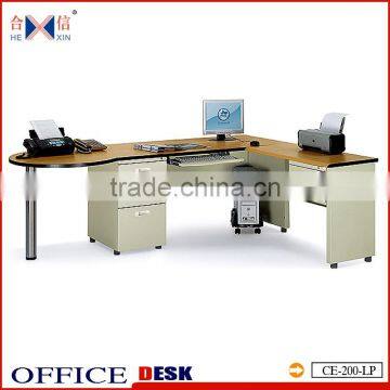 Two Person Computer Desk Steel Office Desk Table With CPU Holder Long Computer Desk photo-2