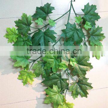 SJ070920 Giant Japanese maple tree leaves/Cheap artificial green maple tree branches and leaves