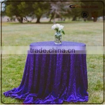 Elegant Wedding 100% Polyester Champagne Round Table Cloth Sequin Wedding Table Cloth Sequintable Cloth Dubai photo-3