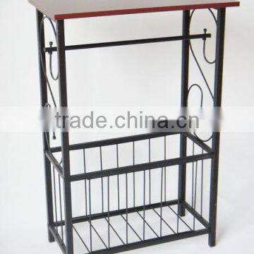Scroll Design Metal Bathroom Table With Toilet Paper Holder photo-3