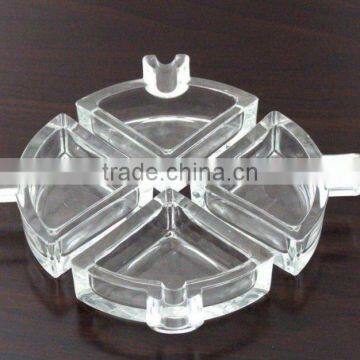 unique glass ashtray,glass ashtray set,glassware