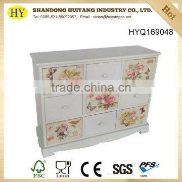 Solid Wood Furniture Living Room Cabinet With 9 Drawers photo-2