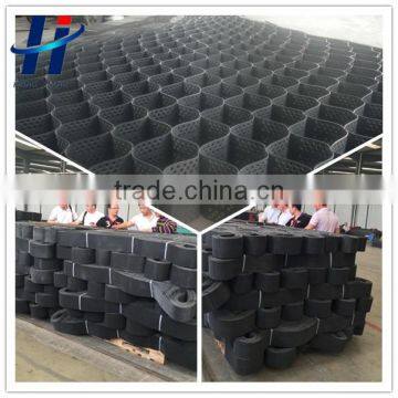 HDPE plastic geocell used in roadbed reinforcement