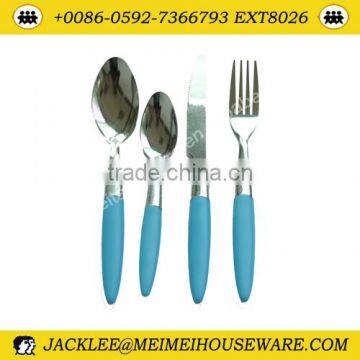 Colorful handle stainless steel flatware