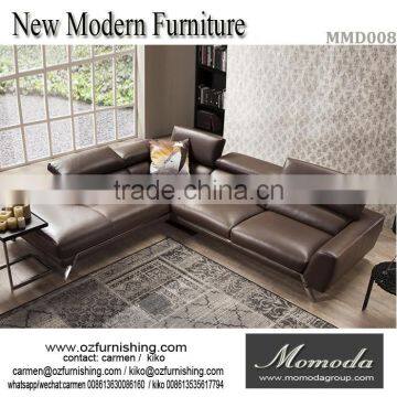 Buy sofa from China, modern Italian full leather sofa on sale for living room furniture