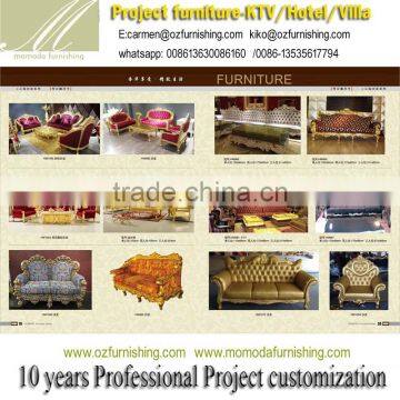 Luxury Sofa Set of Antique Living Room Set Furniture for Project Furniture photo-4