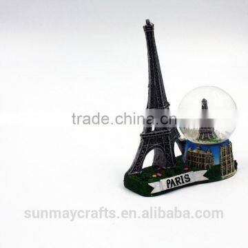 Custom Polyresin France Eiffel Tower Souvenir Snow Globe for Sale photo-5