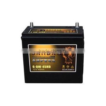 Dry Charged car battery 6-QA- 45AH