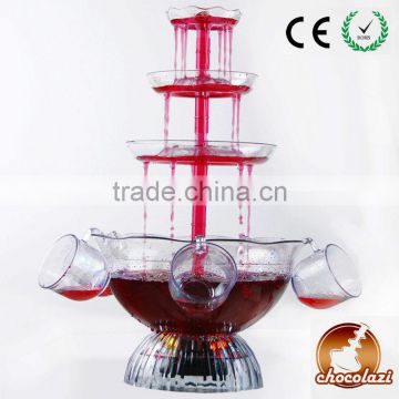 CHOCOLAZI ANT-8010 3 tiers Plastic Home Punch bowl cocktail wine fountain Plastic Water Fountain