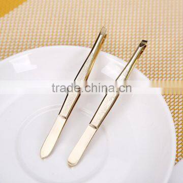 Gold Plating Mirror Polishing Factory Price High Quality Eyebrow Tweezer in Beauty Salon photo-6