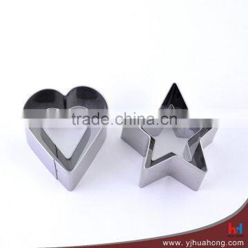 Heart& Star Shaped Stainless Steel Cookie Cutter Set (HCM-M05)