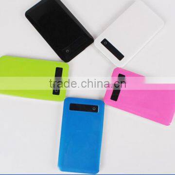 4000mAh Wholesale Colorful Slim Power Bank With Touch Screen