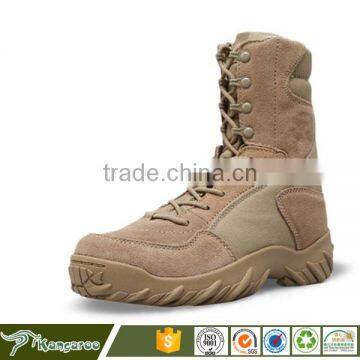 Lace Up Beige Military Desert Boots Combat photo-2