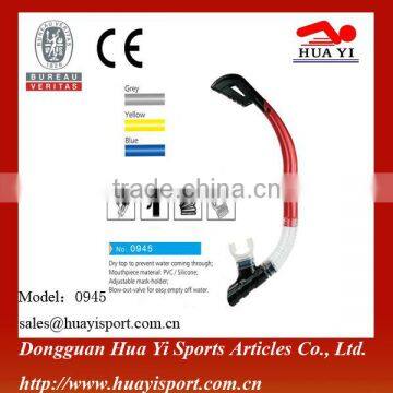 Custom soft quality fashionable quick adjust diving snorkel