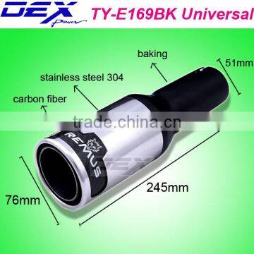 High Quality Automotive Part Stainless Steel 304 and Carbon Fiber Universal Exhaust Tip photo-3