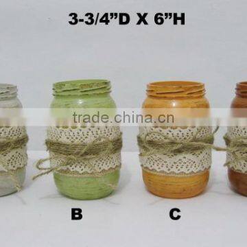 Antique paint home decor glass bottle decoration