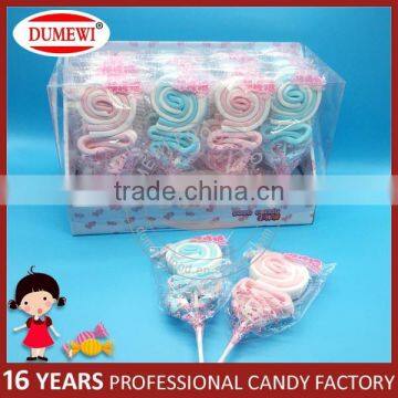 Long Marshmallow Belt Candy Twist Marshmallow Lollipop photo-6