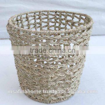 Sea grass decorative storage basket