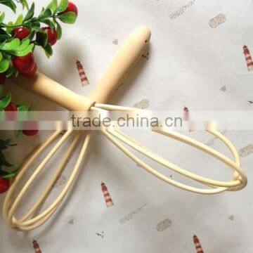 wood material stirring ballon whisk