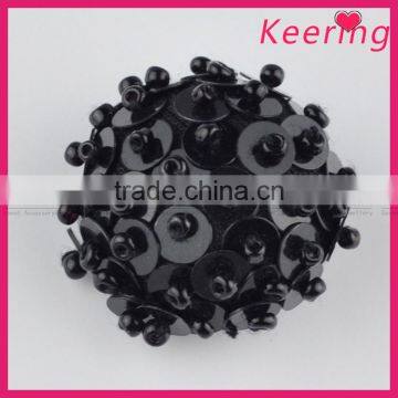 Wholesale Vogue Small Size Black Decorative Buttons Accessory Button for Clothing WBKA-298 photo-3