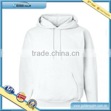 Hot sale simple white solid hoodie/white blank sweatshirt with hood