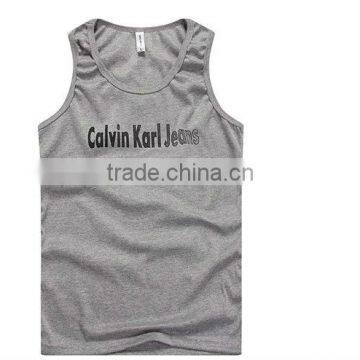 wholesale sport vest for men 100%cotton high quality leisure style