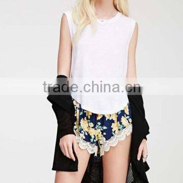 Casual Bamboo Texture Rendering Vest T-shirt Casual Top Wholesale Women Tops Girls Top photo-4