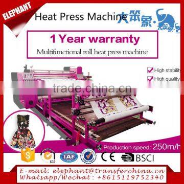 Oil heating large format roller heat press machine cheap price