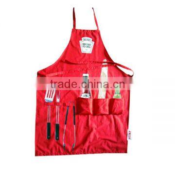 gardening apron with tools set