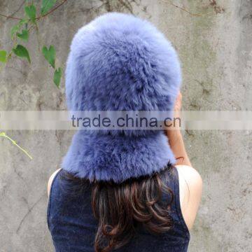 CX-C-01D Latest Fashion China Supplier Wholesale Winter Knitted Fox Fur Hat photo-6