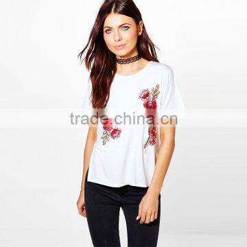 Maxnegio Ladies Floral Design Cotton Kurti Embroidery Shirt photo-4