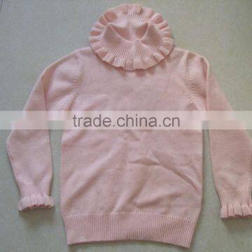 Multi Stringy Selvedge girls' Korean Pullover Pattern Knitwear Women Manufacturer (BKN5266)