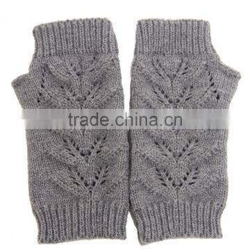 Fashion Handmade Cheap Wool Button Acrylic Glove Women Winter Knitted Gloves photo-4