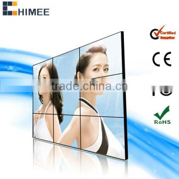 46inch ultra narrow bezel LCD video wall for indoor commercial advertising and shows(HQ460-V,support touch and pc)